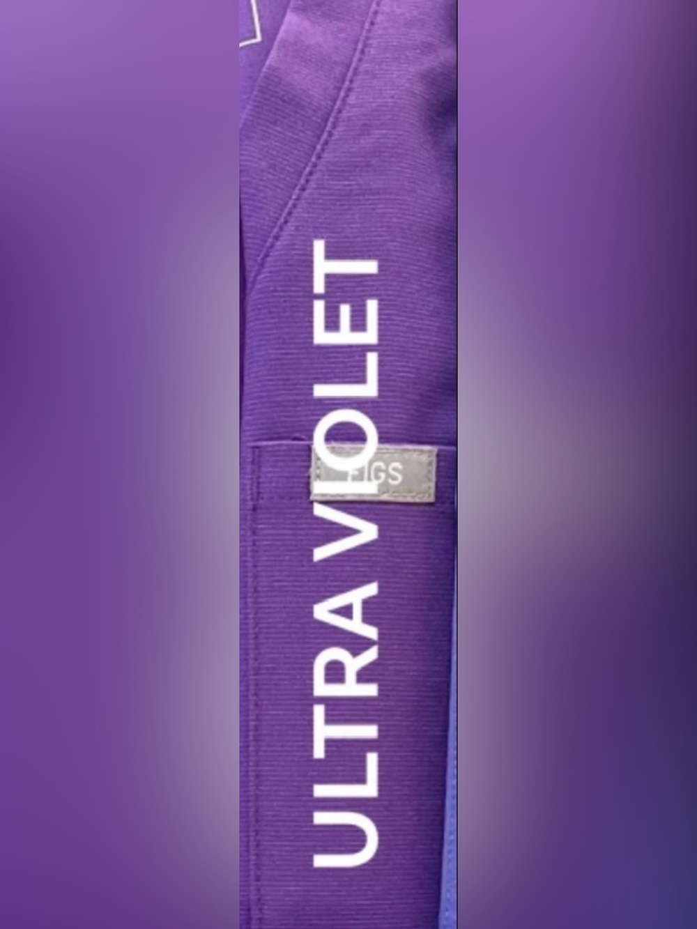 💜FIGS Set of both Small Ultra Violet Casma Scrub Top NWT & Zamora pants EUC - Picture 14 of 14